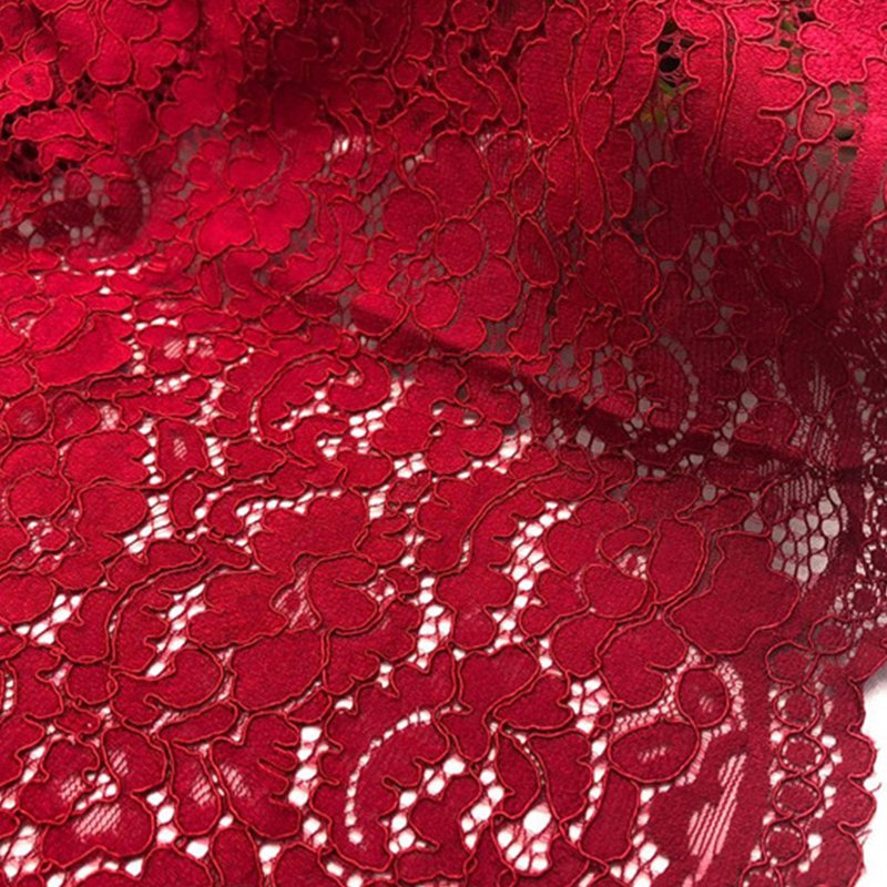Scallop Edge Wave Lace Fabric for Women's Wear Wholesale Supplier 4